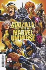 Variant Cover for Godzilla Destroys the Marvel Universe #3