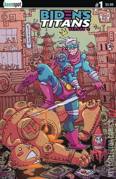 Variant Cover for Biden's Titans vs. Q #1