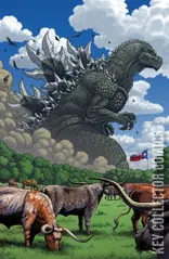 Variant Cover for Godzilla vs America: Texas #1
