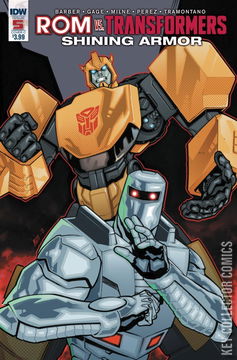 Variant Cover for ROM vs. Transformers: Shining Armor #5