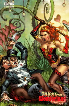 Variant Cover for Tales From Wonderland: Queen of Hearts vs. Mad Hatter #1