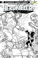 Variant Cover for Project Superpowers: Hero Killers #5