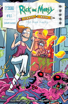 Variant Cover for Rick and Morty: Finals Week - Old Man Morty #1