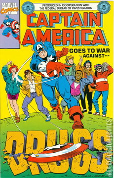 Variant Cover for Captain America Goes to War Against Drugs #1