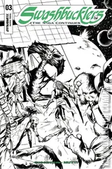 Variant Cover for Swashbucklers: The Saga Continues #3