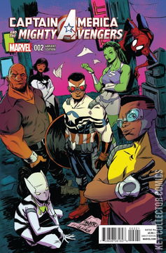 Variant Cover for Captain America and the Mighty Avengers #2