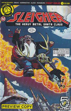 Variant Cover for Sleigher: The Heavy Metal Santa Claus #1