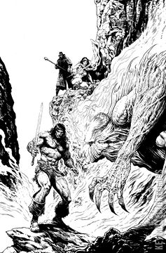 Variant Cover for Conan the Barbarian: Battle of the Black Stone #3