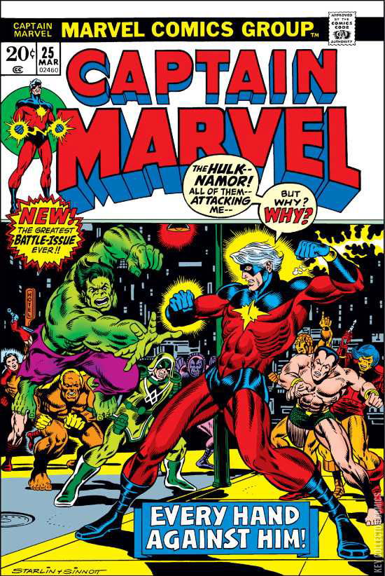 Captain Marvel #25 Published March 1973 | Key Collector