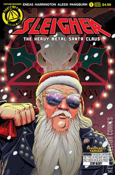 Variant Cover for Sleigher: The Heavy Metal Santa Claus #1