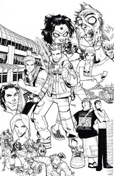 Variant Cover for Fanboys vs. Zombies #1