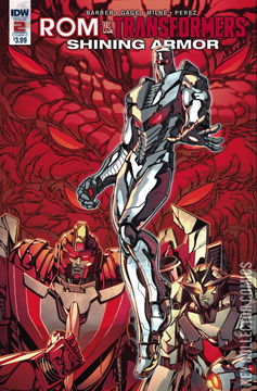 Variant Cover for ROM vs. Transformers: Shining Armor #2