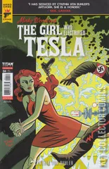 Cover for Minky Woodcock: The Girl Who Electrified Tesla #4