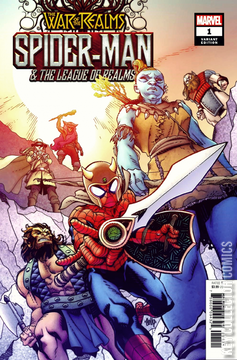 Variant Cover for War of the Realms: Spider-Man and the League of Realms #1