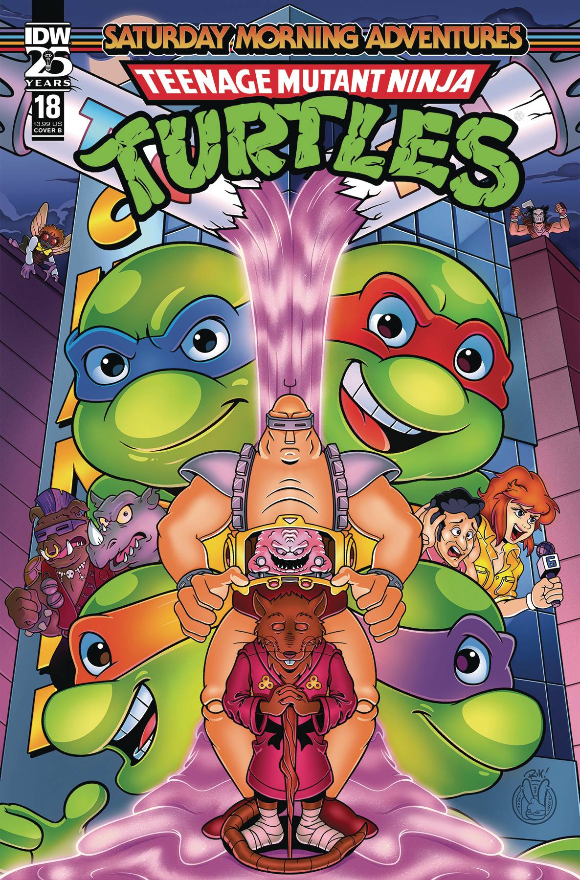 Variant Cover for Teenage Mutant Ninja Turtles: Saturday Morning Adventures #18