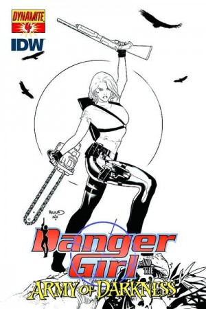 Variant Cover for Danger Girl and the Army of Darkness #4