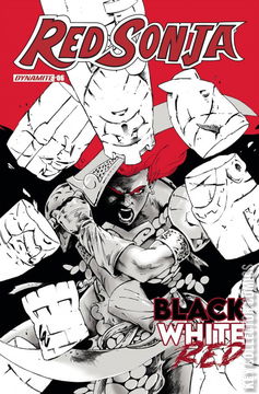 Variant Cover for Red Sonja: Black, White, Red #6