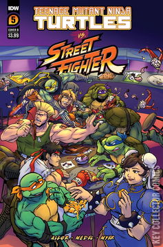 Variant Cover for Teenage Mutant Ninja Turtles vs. Street Fighter #5