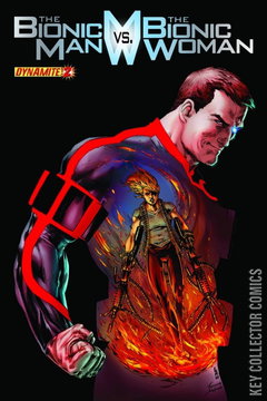 Variant Cover for The Bionic Man vs. The Bionic Woman #2