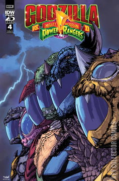 Variant Cover for Godzilla vs. The Mighty Morphin Power Rangers #4