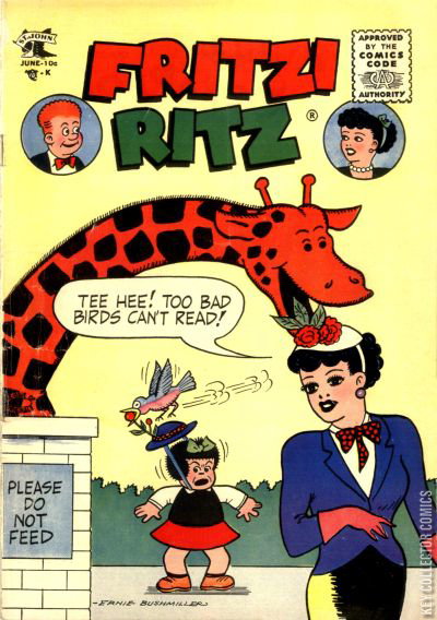 New Fritzi Ritz Fritzi Ritz #54 Published June 1957 | Key Collector Comics