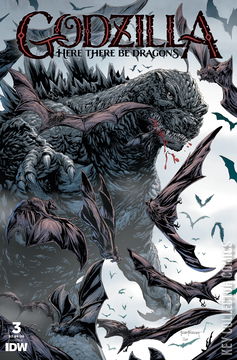 Variant Cover for Godzilla: Here There Be Dragons #3