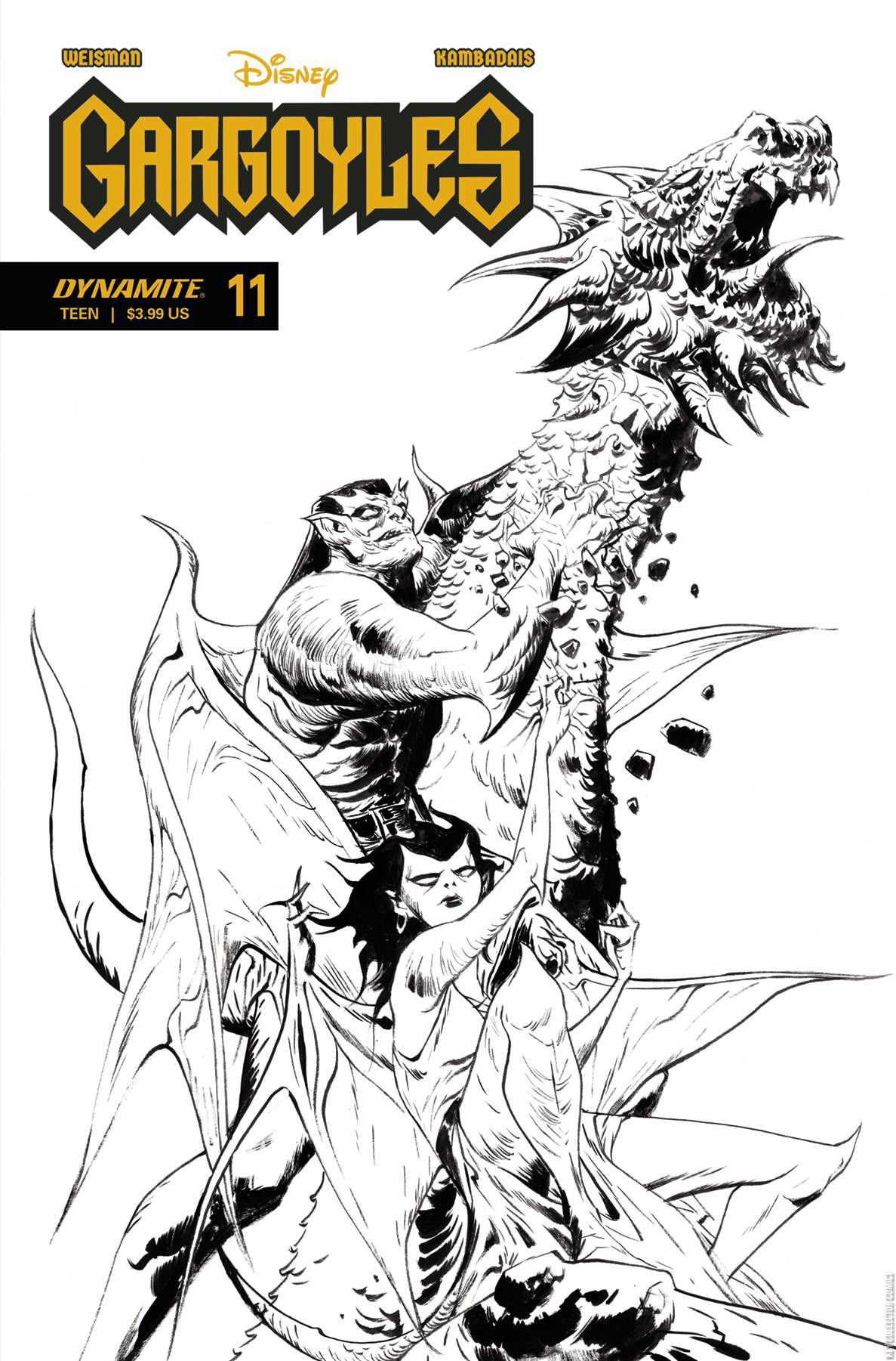 Variant Cover for Gargoyles #11