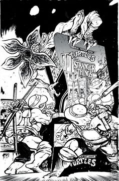 Variant Cover for Teenage Mutant Ninja Turtles / Stranger Things #1