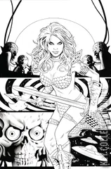 Variant Cover for Red Sonja Attacks Mars #3
