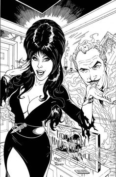 Variant Cover for Elvira Meets Vincent Price #1