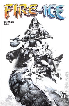 Variant Cover for Fire and Ice #1