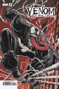 Variant Cover for Venom: Black, White & Blood #4
