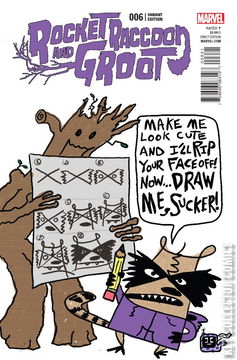 Variant Cover for Rocket Raccoon and Groot #6