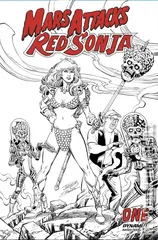 Variant Cover for Mars Attacks / Red Sonja #1