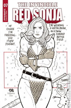 Variant Cover for Invincible Red Sonja #7