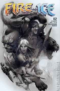 Variant Cover for Fire and Ice #2