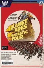 Variant Cover for Planet of the Apes Versus Fantastic Four #4