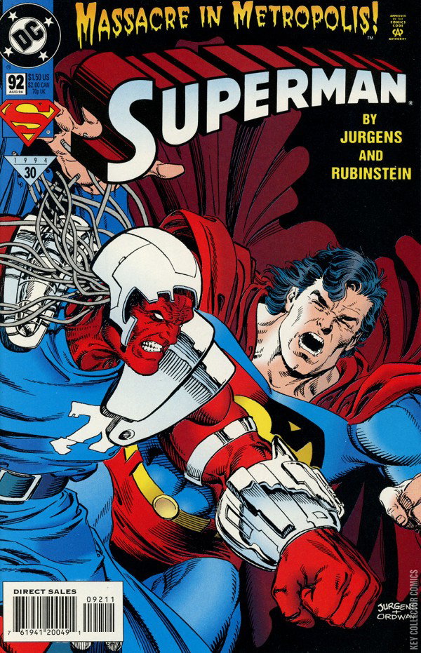 Superman #92 Published August 1994 | Key Collector Comics