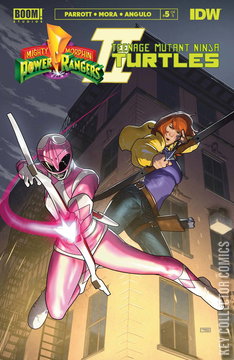 Variant Cover for Mighty Morphin Power Rangers / Teenage Mutant Ninja Turtles #5