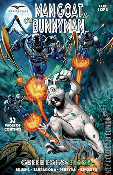 Variant Cover for Man Goat and the Bunnyman: Green Eggs & Blam #2