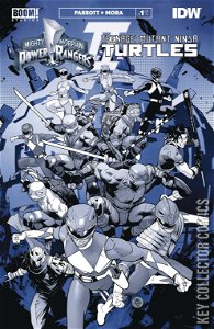 Mighty Morphin Power Rangers / Teenage Mutant Ninja Turtles Black & White Edition #1
