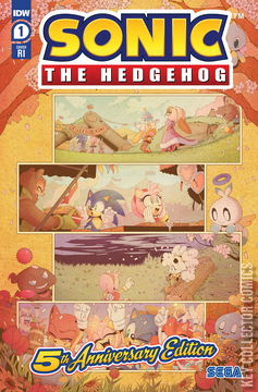 Variant Cover for Sonic the Hedgehog: 5th Anniversary Edition #1