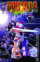 Variant Cover for Godzilla vs. The Mighty Morphin Power Rangers #3