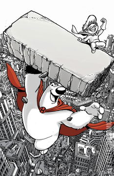 Variant Cover for Herobear and the Kid: Saving Time #1