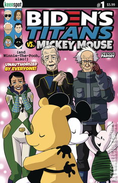 Variant Cover for Biden's Titans vs. Mickey Mouse #1