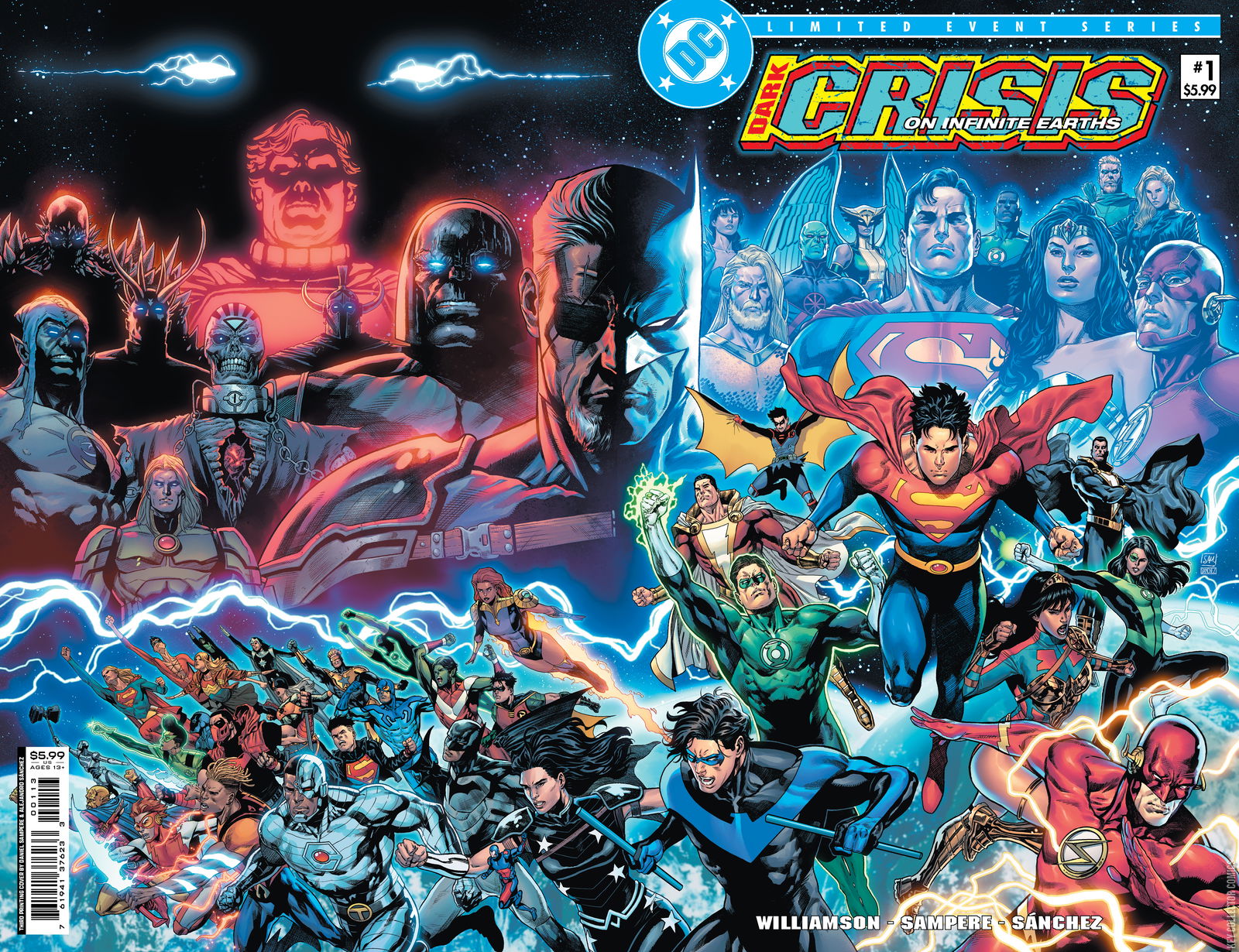 Cover art for Dark Crisis On Infinite Earths #1 