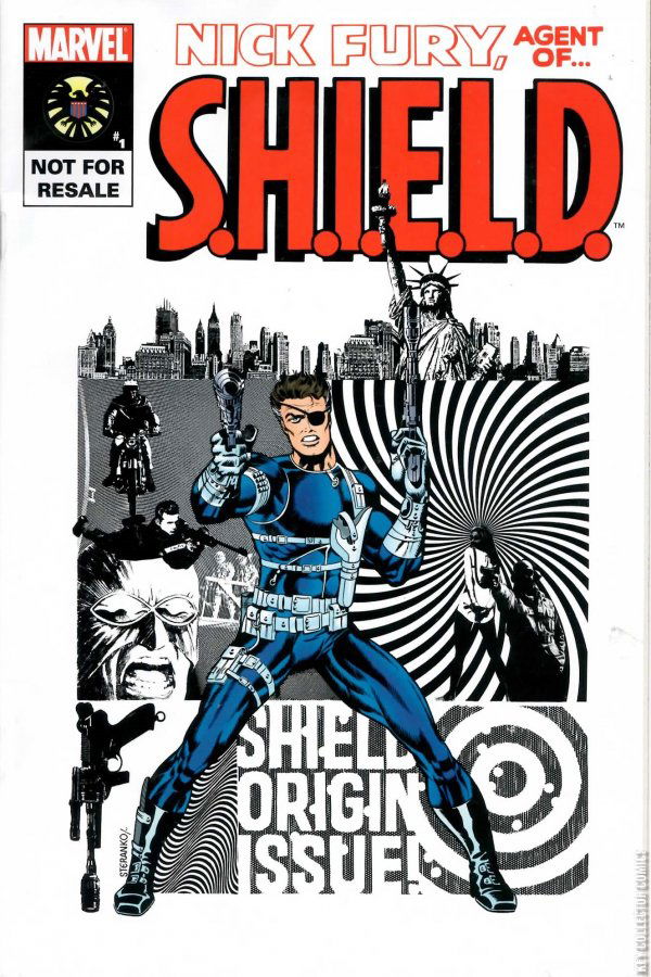 ✷ NICK FURY AGENT OF SHIELD MINI-BUST Marvel Mini Bust Bowen Design 2002 Nick Fury SHIELD Edition1