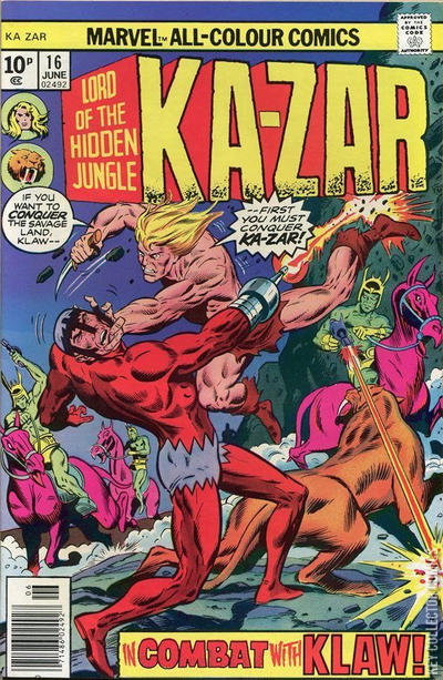 Kazar Key Ka-Zar #16 Published June 1976 | Key Collector Comics