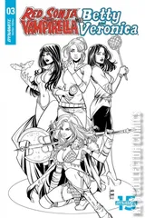 Variant Cover for Red Sonja and Vampirella Meet Betty and Veronica #3
