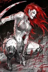 Variant Cover for Red Sonja: Black, White, Red #1